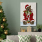 Christmas Christmas Present Bear Hug - Gallery Wrapped Canvas