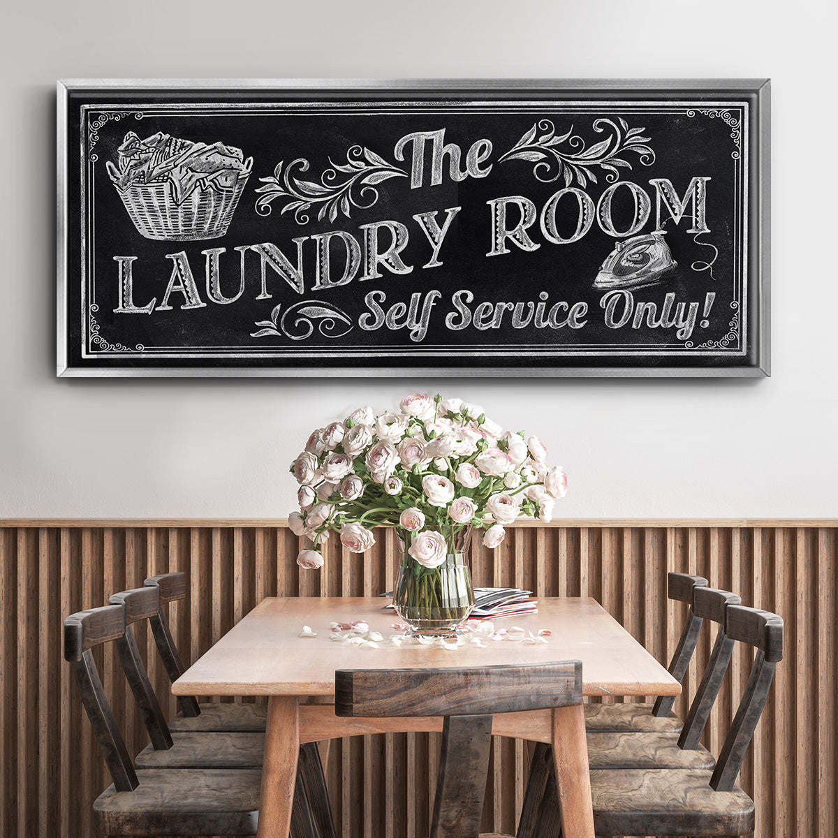 Self Service - Floater Framed Canvas Print