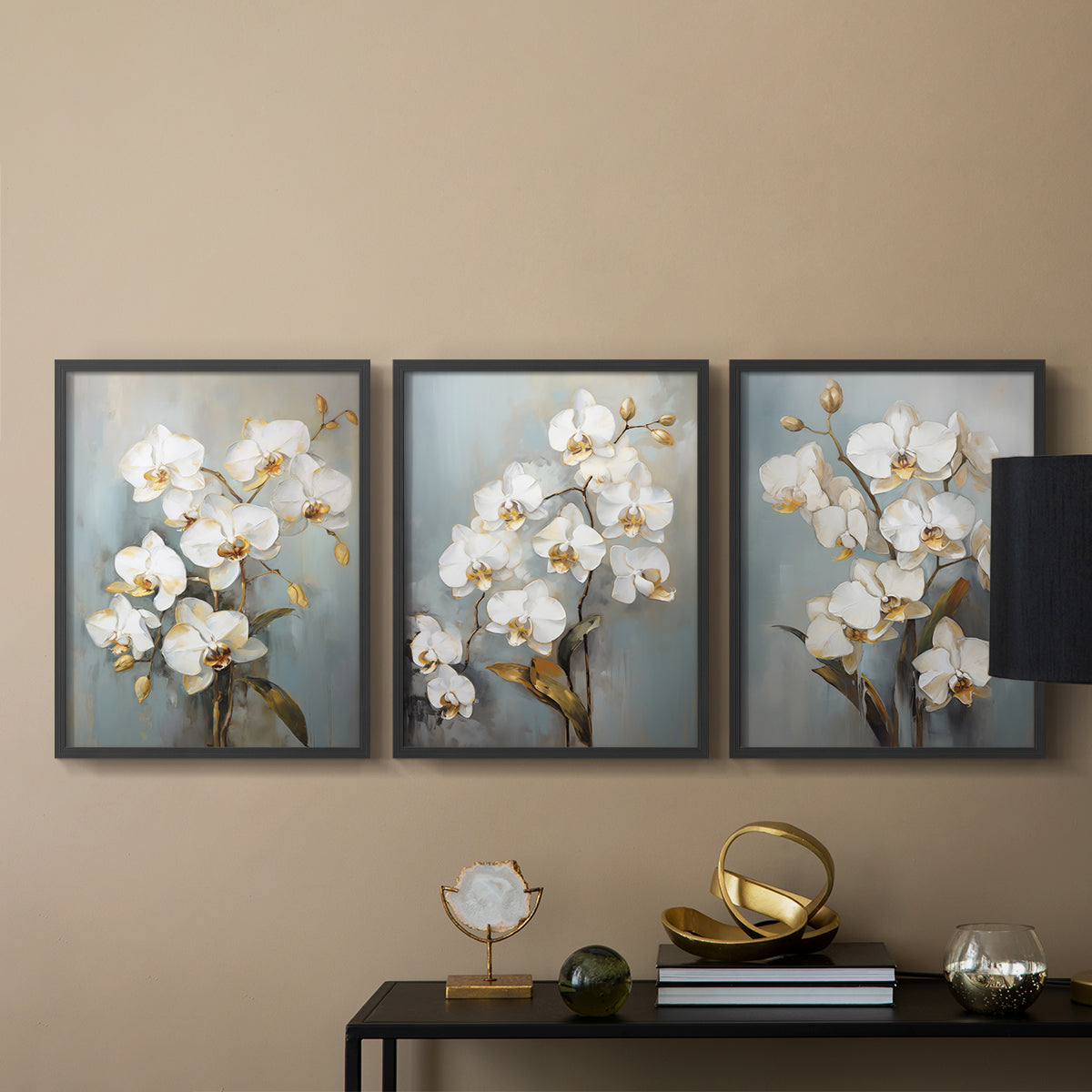 Floral Study Series LXV - Restickable Framed Art Set