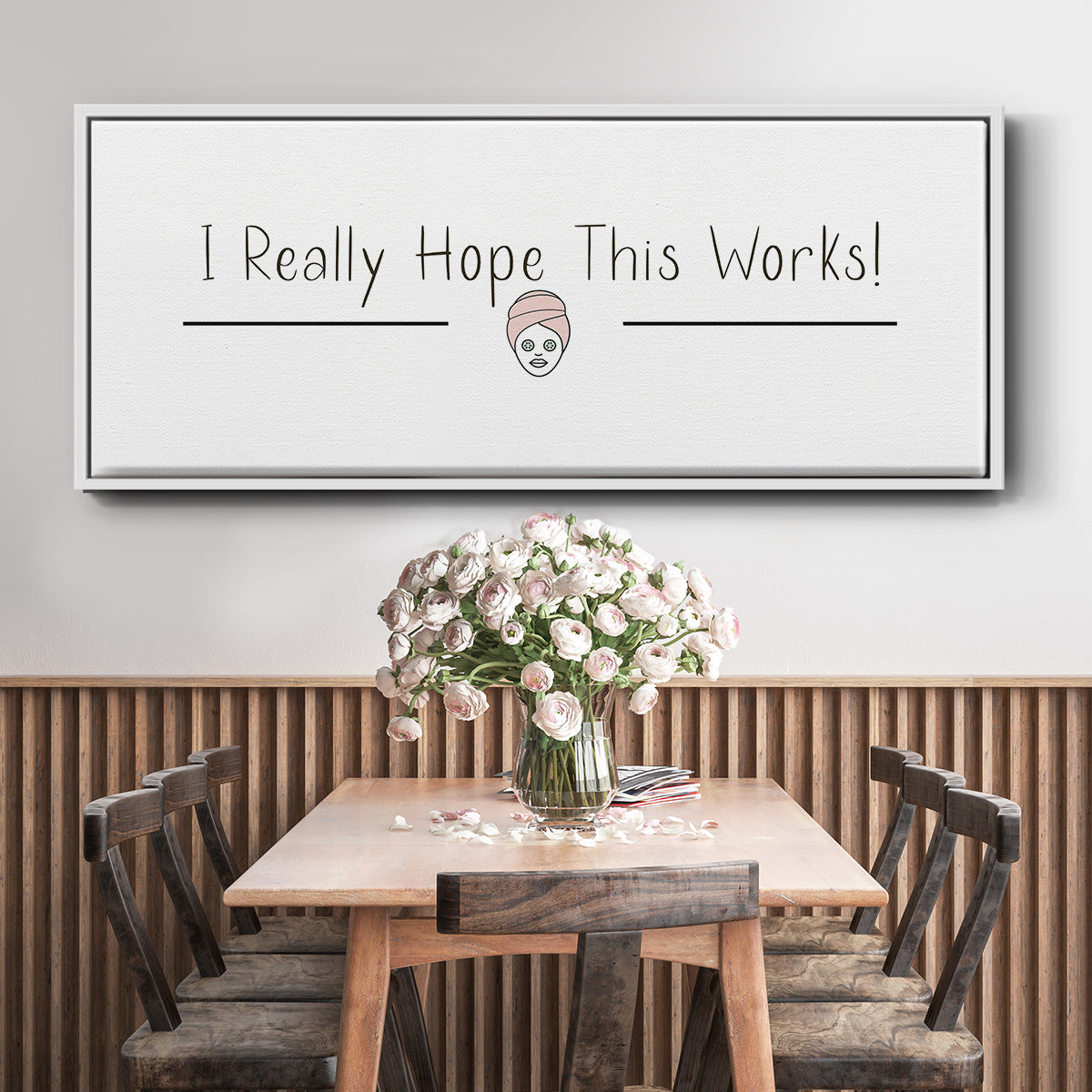 I Really Hope - Floater Framed Canvas Print