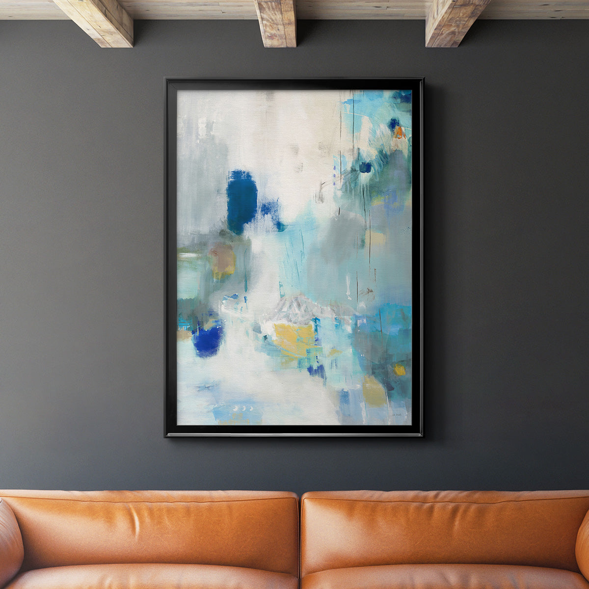 Celeste Motion II - Modern Framed Canvas Print