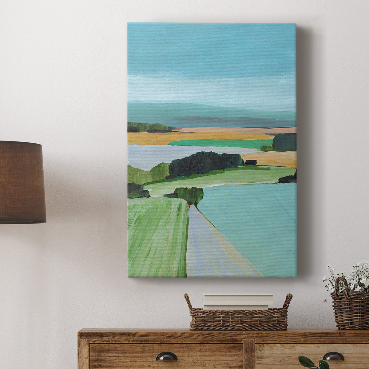 Bright Colored Countryside III - Canvas Art Print