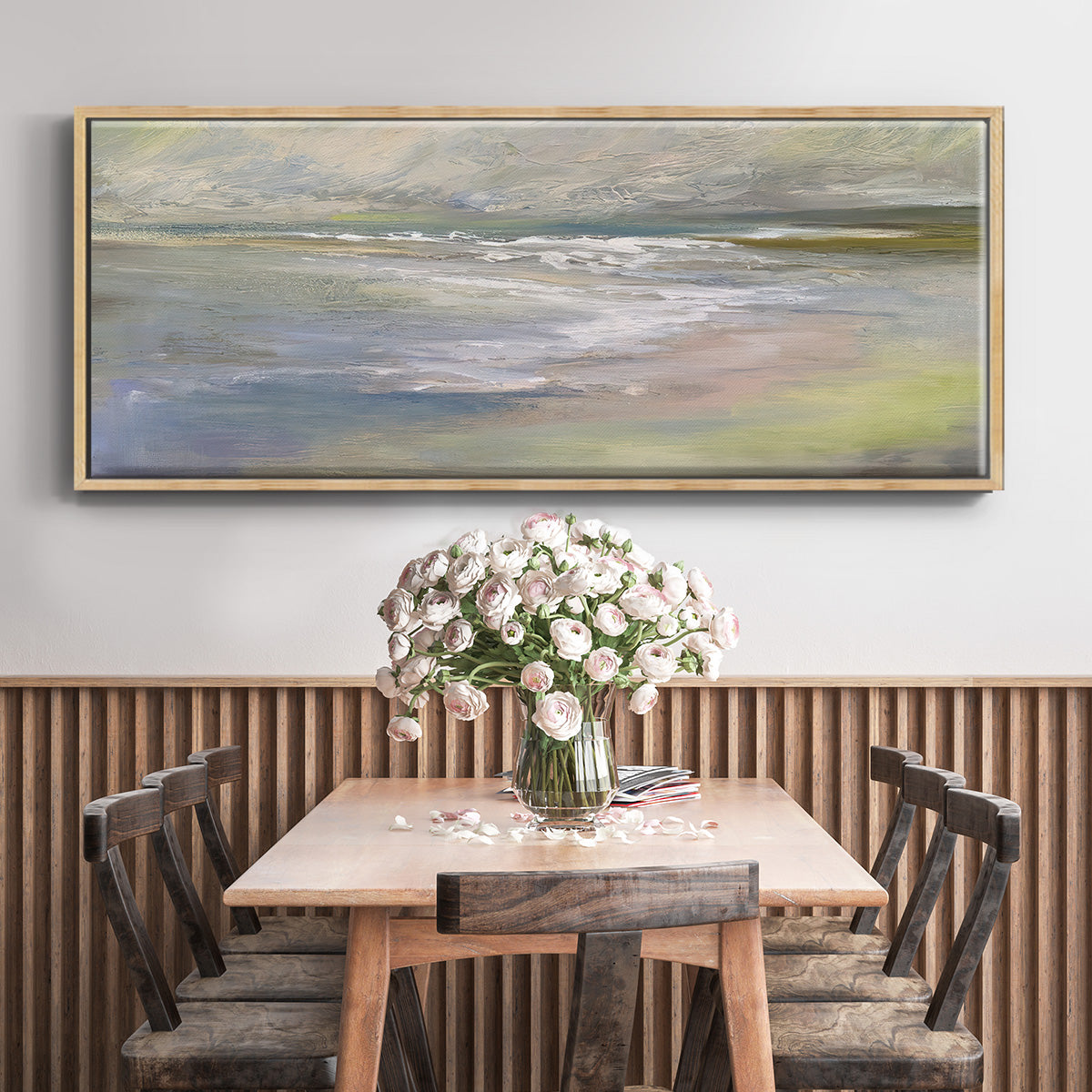 Beach Light II - Floater Framed Canvas Print