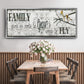 Family Gives Us - Floater Framed Canvas Print