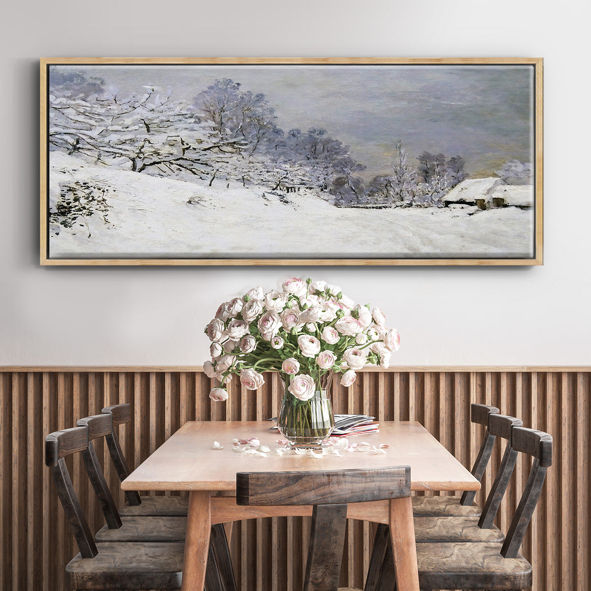 The Road in Front of Saint - Floater Framed Canvas Print