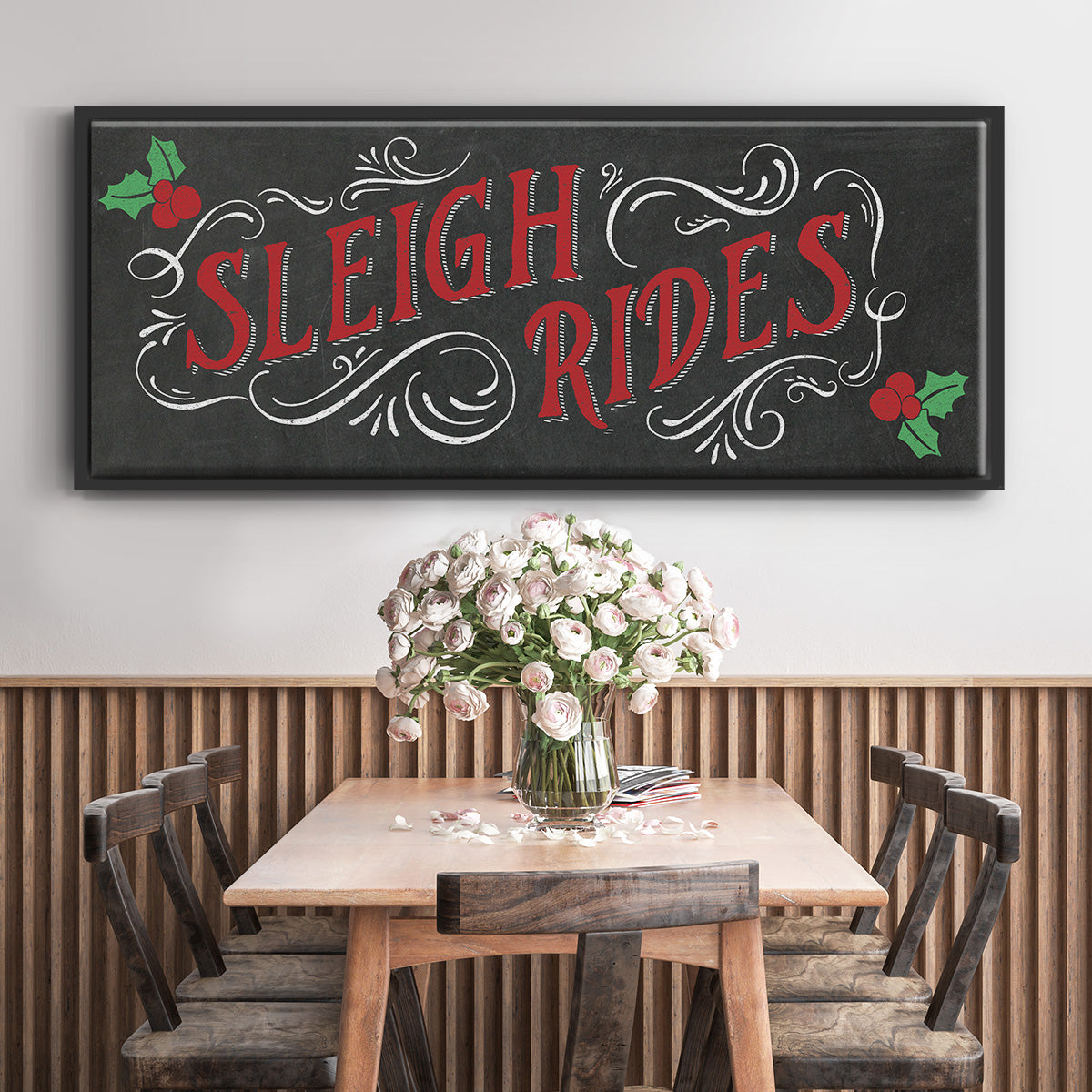 Sleigh Rides - Floater Framed Canvas Print