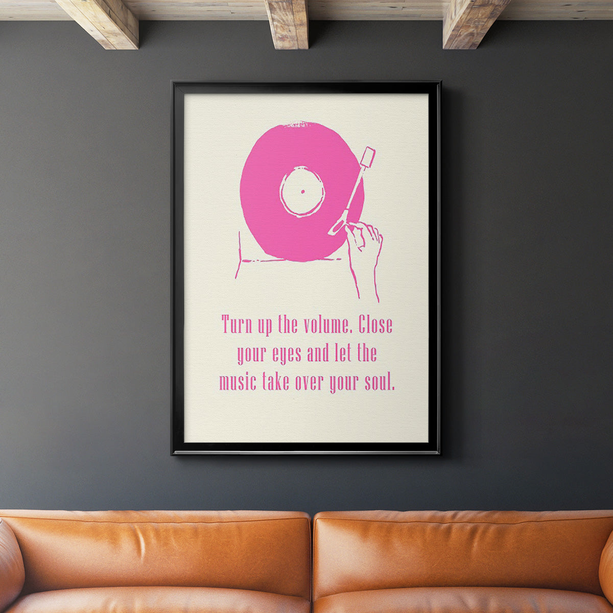 Sweet Melody III - Modern Framed Canvas Print