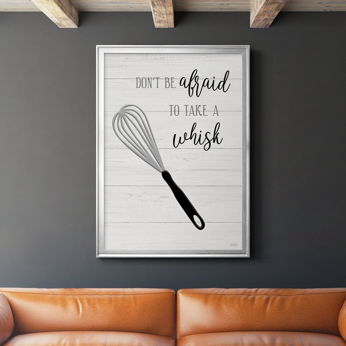Take A Whisk - Modern Framed Canvas Print