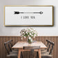 Love Arrow I - Floater Framed Canvas Print