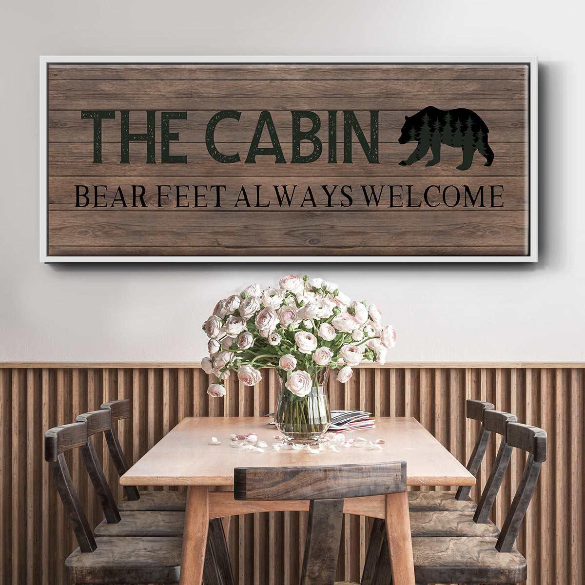 Bear Feet - Floater Framed Canvas Print