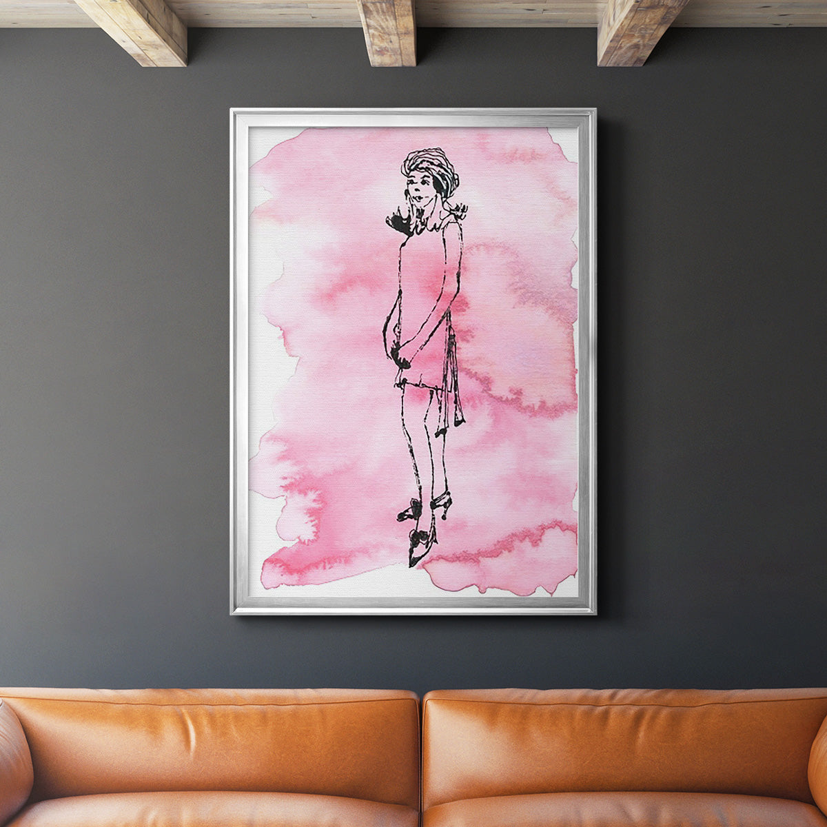 60's Fab II - Modern Framed Canvas Print
