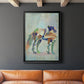 Fantastic Florals Fox, Standing - Modern Framed Canvas Print