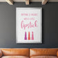 Little Lipstick - Modern Framed Canvas Print
