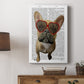 French Bulldog and Heart Glasses - Canvas Art Print