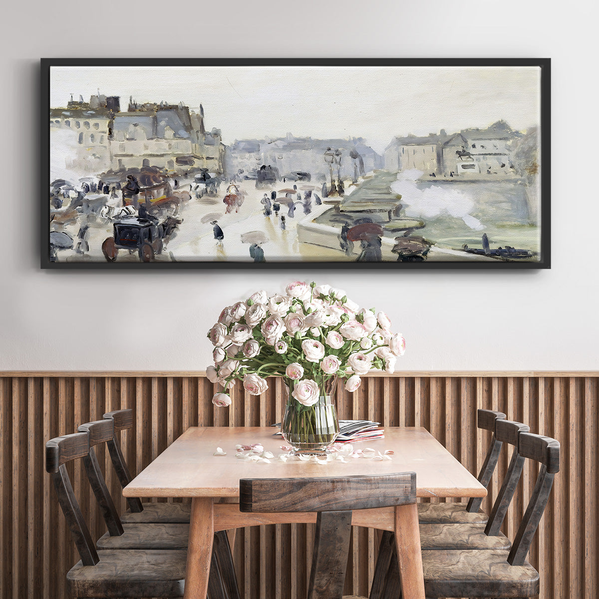 The Pont Neuf, 1872 - Floater Framed Canvas Print