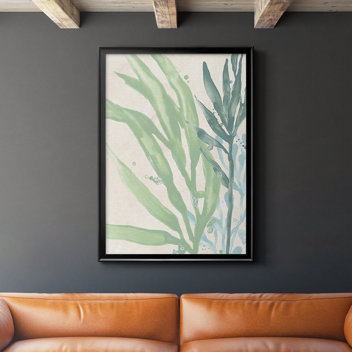 Swaying Seagrass IV - Modern Framed Canvas Print