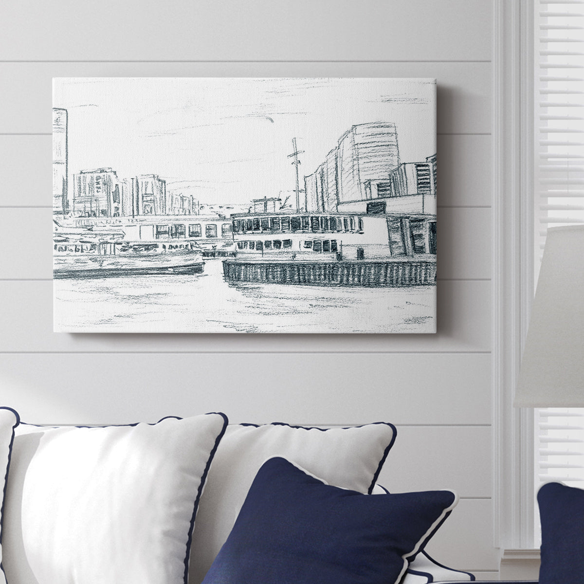 Ferryboats III - Canvas Art Print