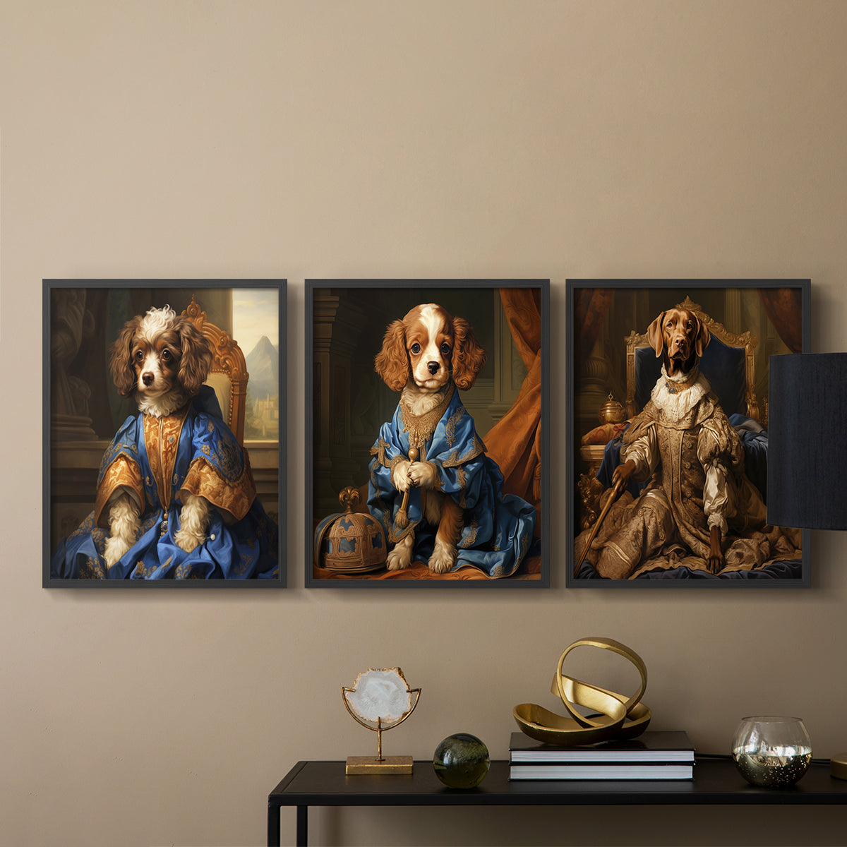 Royal Animals Series LIX - Restickable Framed Art Set