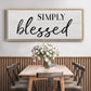 Simply - Floater Framed Canvas Print