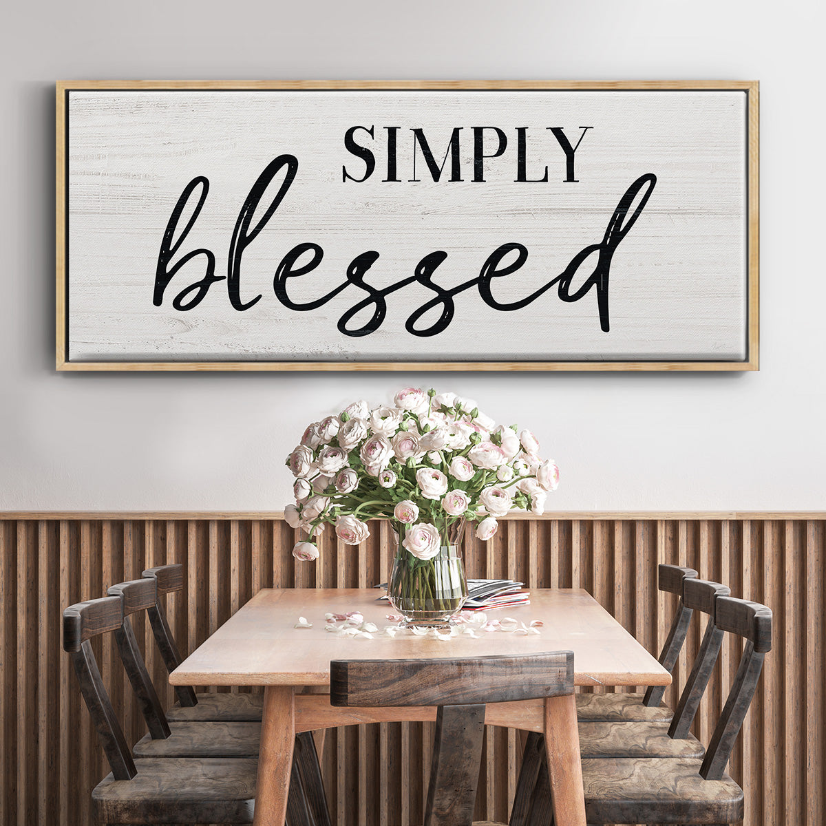 Simply - Floater Framed Canvas Print