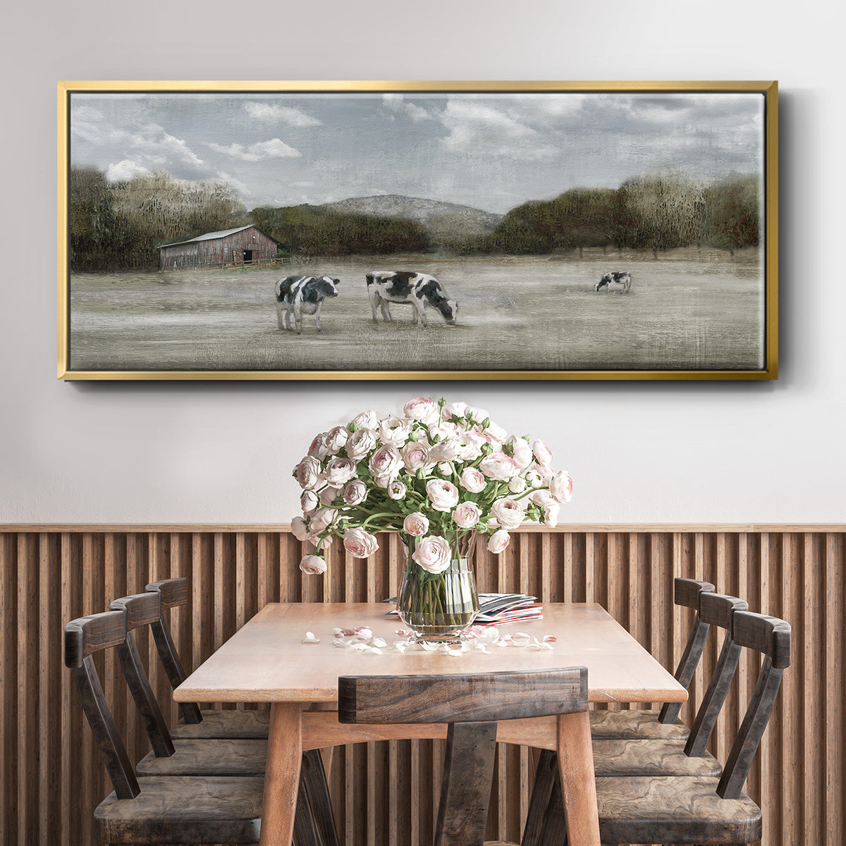 Country Satisfaction - Floater Framed Canvas Print