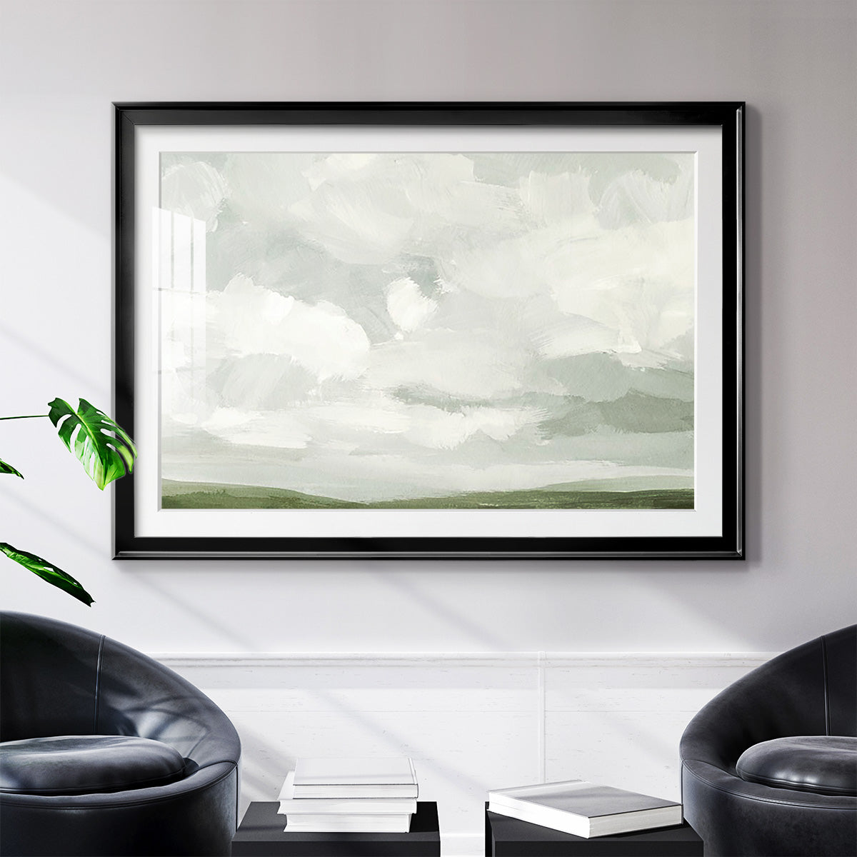Gray Stone Sky IV - Modern Framed Art Print