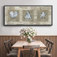Burlap Music Ornaments - Floater Framed Canvas Print