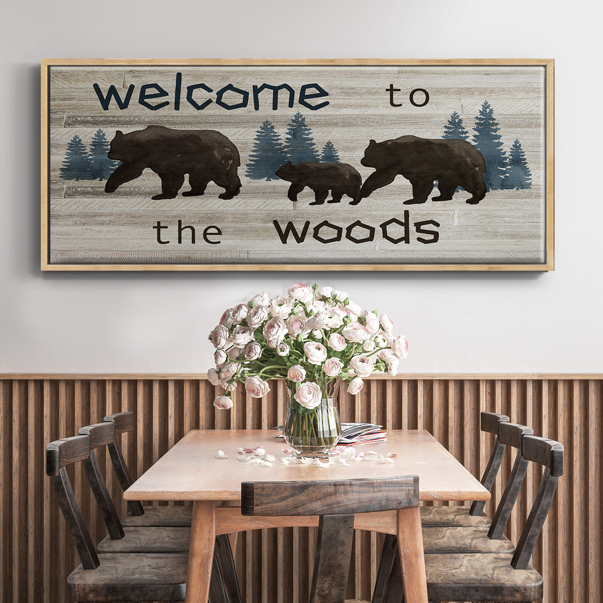 Bears Welcome - Floater Framed Canvas Print