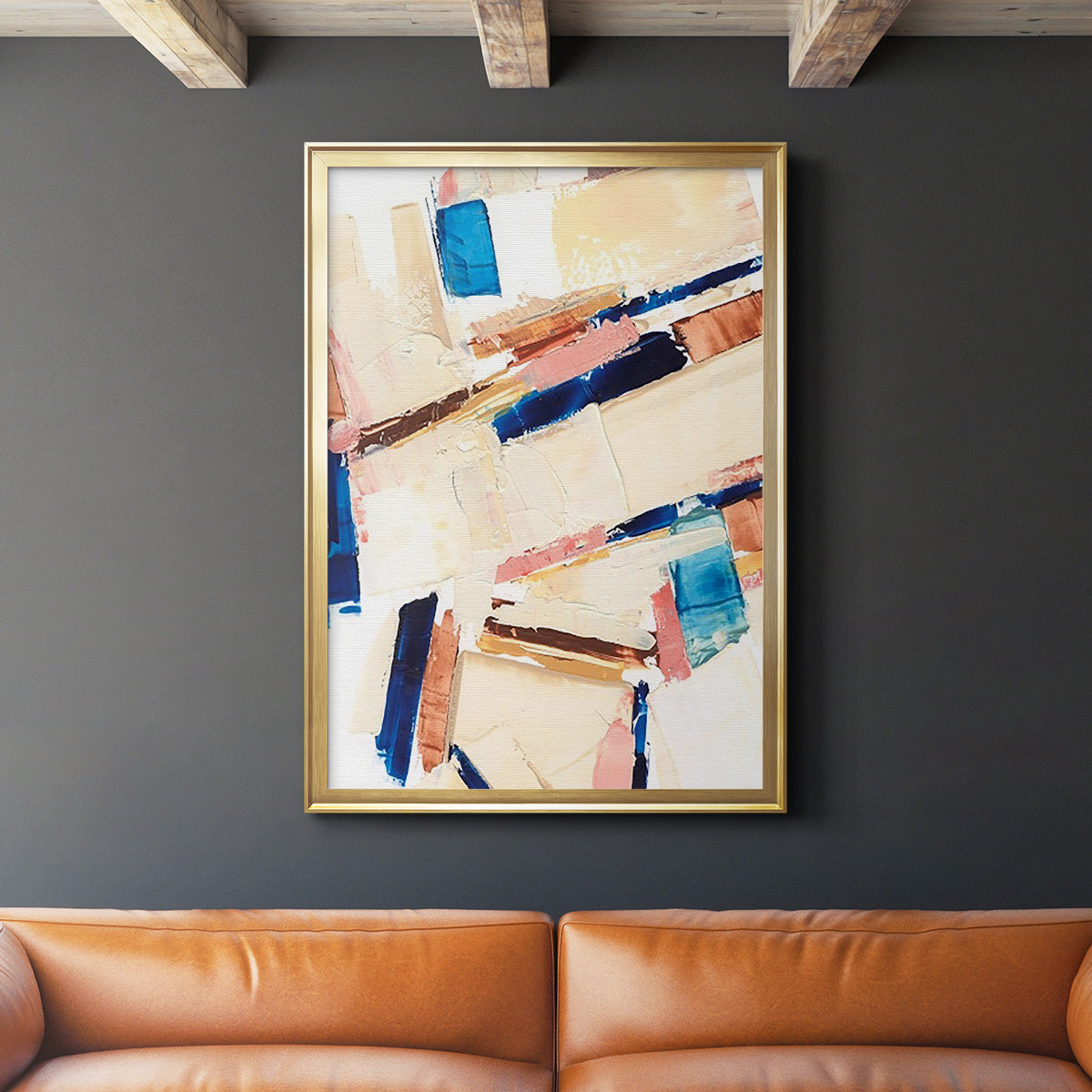Pivot Point II - Modern Framed Canvas Print