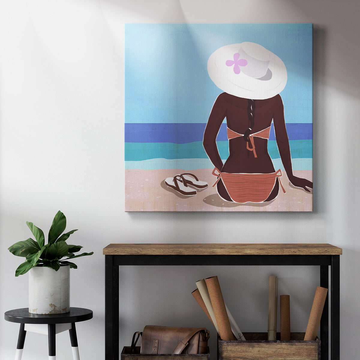 Ocean Gaze II-Premium Gallery Wrapped Canvas - Ready to Hang