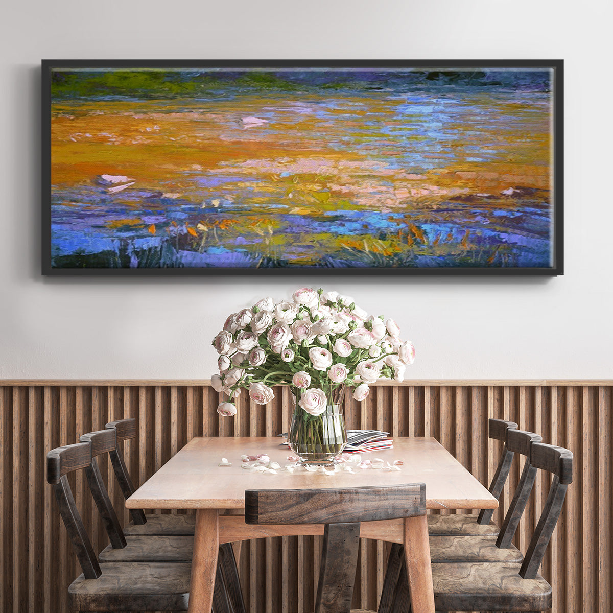 Indian Summer - Floater Framed Canvas Print