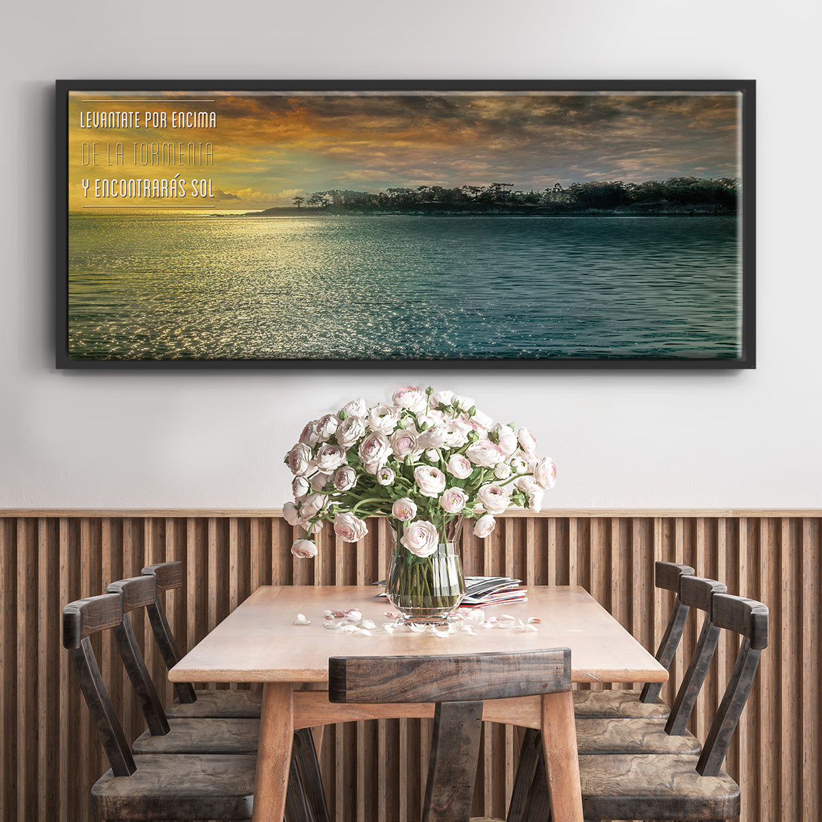 Encontraras - Floater Framed Canvas Print