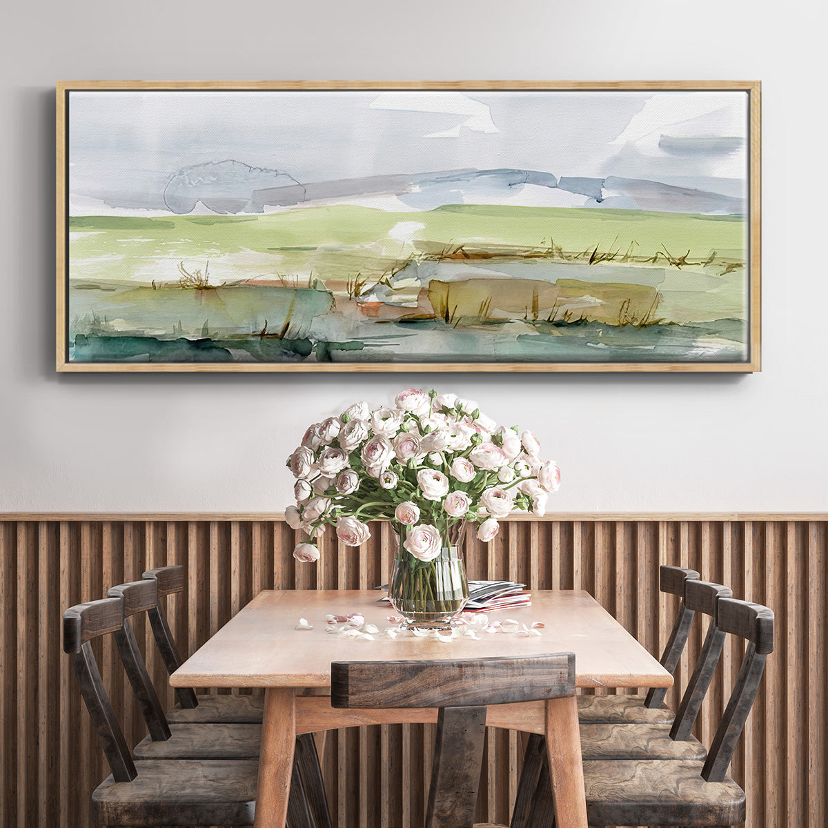 Pastel Inlet I - Floater Framed Canvas Print