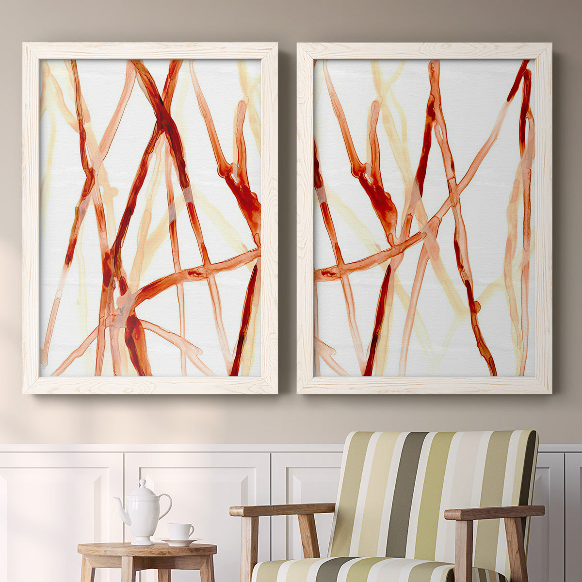 Runnel V - Premium Framed Canvas 2 Piece Set - Ready to Hang