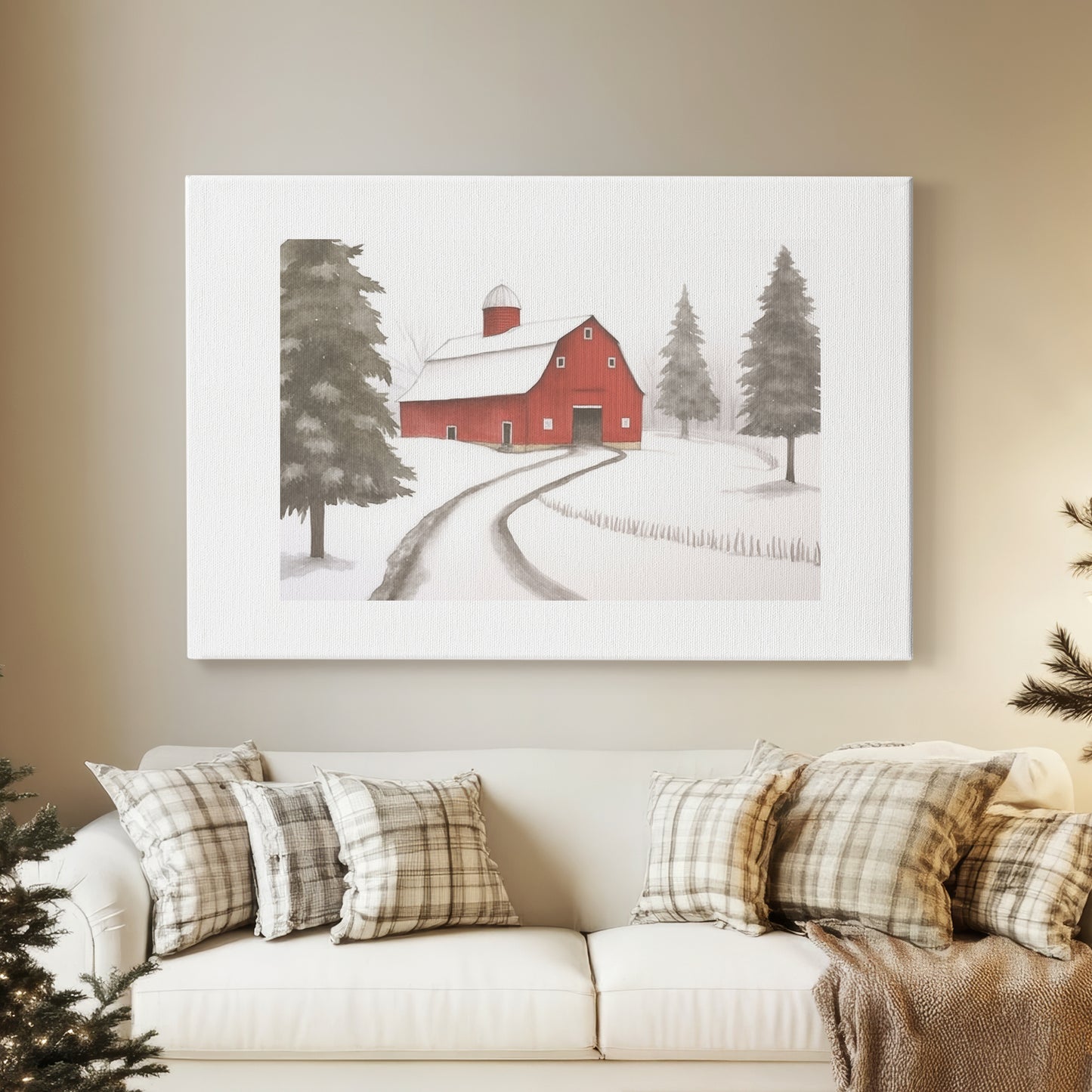 Silver Dawn Lane - Canvas Art Print