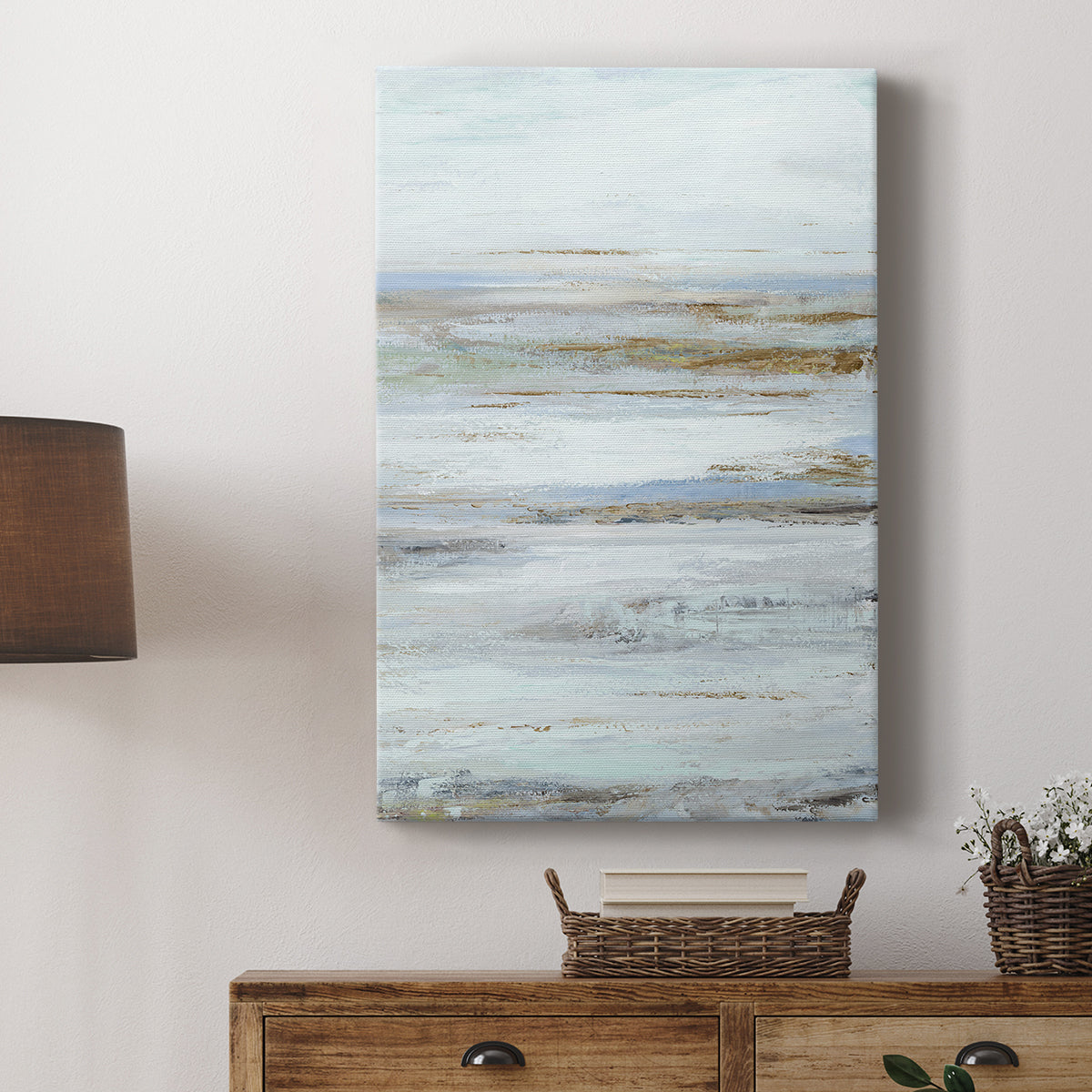 Muted Misty Marsh II - Canvas Art Print