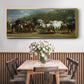 The Horse Fair - Floater Framed Canvas Print