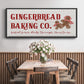 Gingerbread Baking Co - Floater Framed Canvas Print