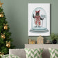 Christmas Penguin Snow Globe - Gallery Wrapped Canvas