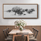 Treeline Sketch II - Floater Framed Canvas Print