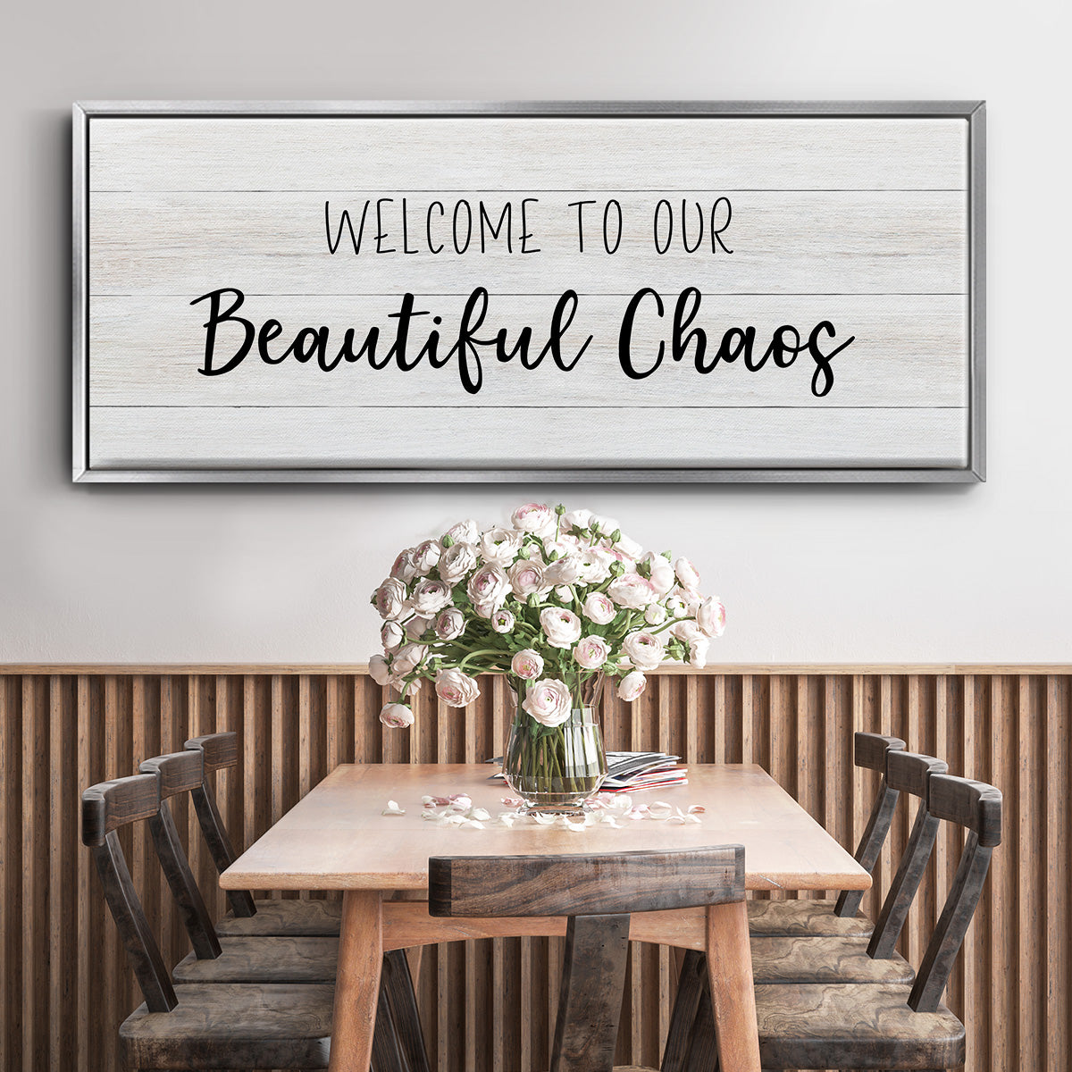 Beautiful Chaos - Floater Framed Canvas Print
