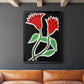 Pop Flowers VI - Modern Framed Canvas Print