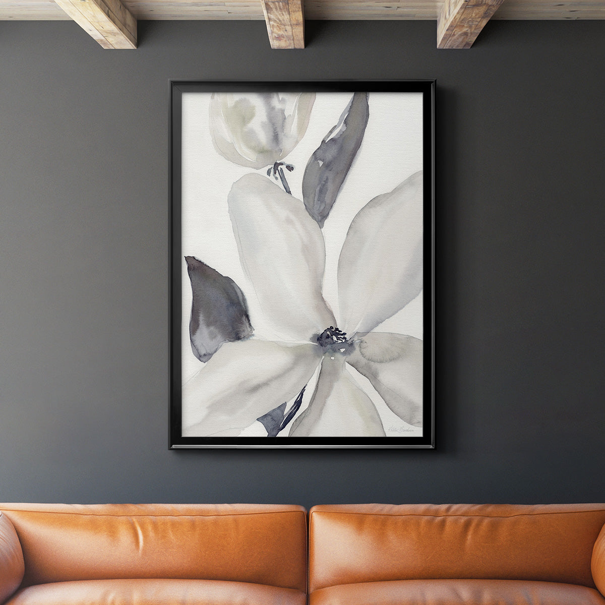 Daybreak Bloom II - Modern Framed Canvas Print
