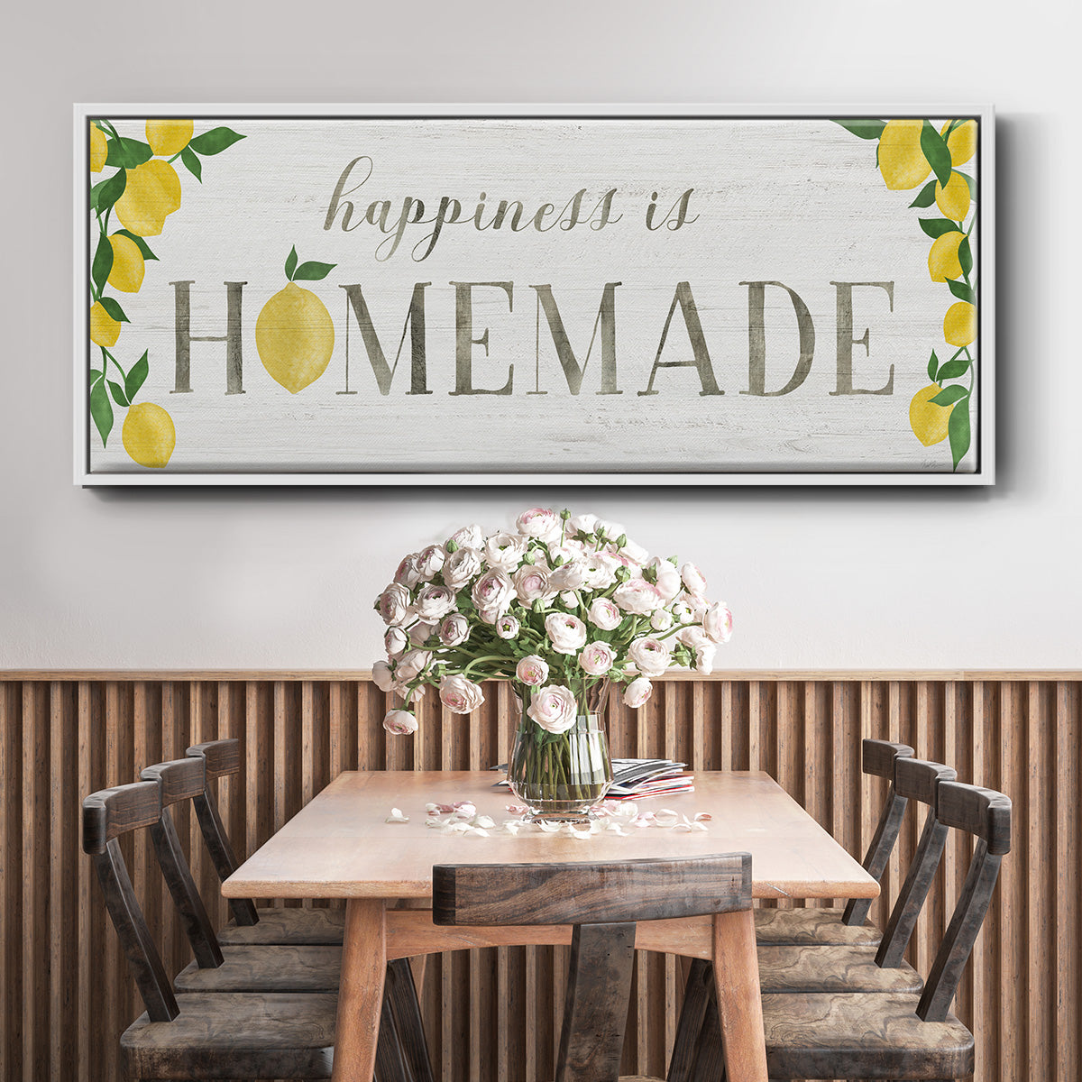 Homemade Lemons - Floater Framed Canvas Print
