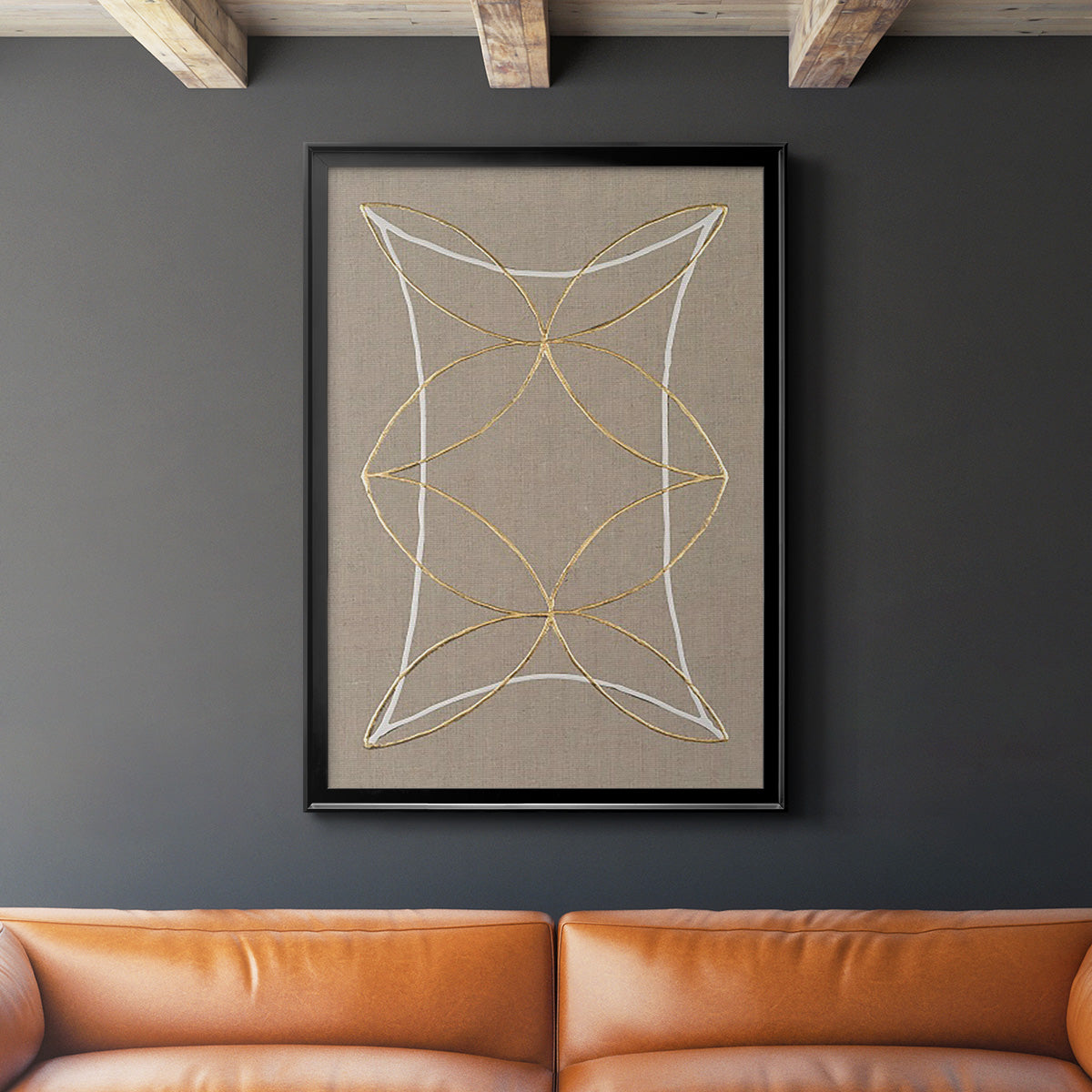 Hyperbola II - Modern Framed Canvas Print