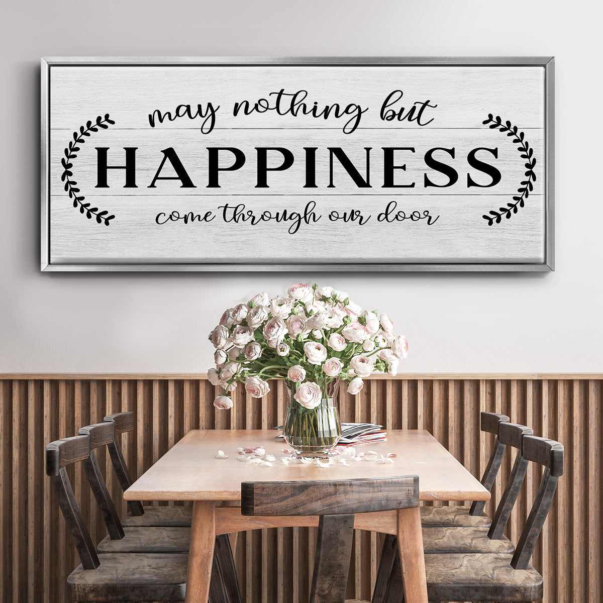 Through Our Door - Floater Framed Canvas Print