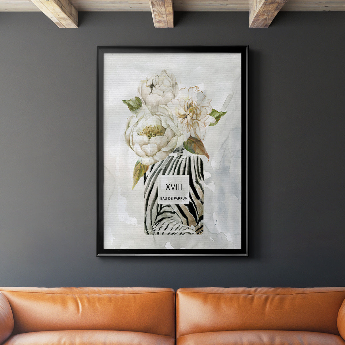 Feminine Wilds II - Modern Framed Canvas Print