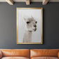 Soft Llama - Modern Framed Canvas Print