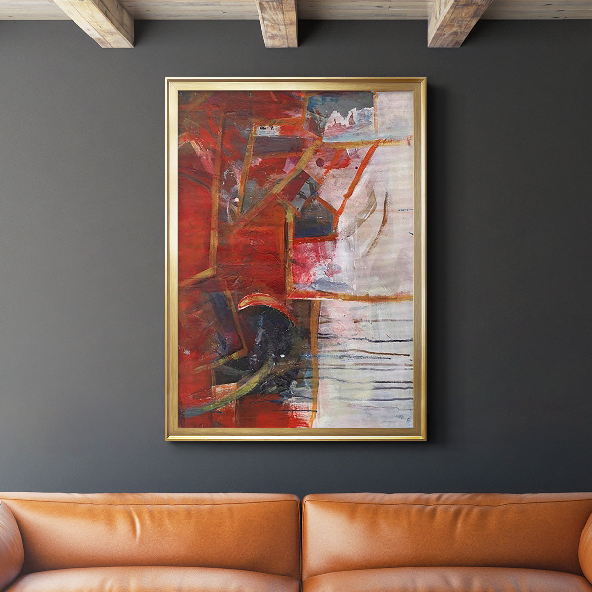 City Life IV - Modern Framed Canvas Print