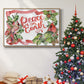 Cardinal Holly Christmas Collection A - Floater Framed Canvas Print